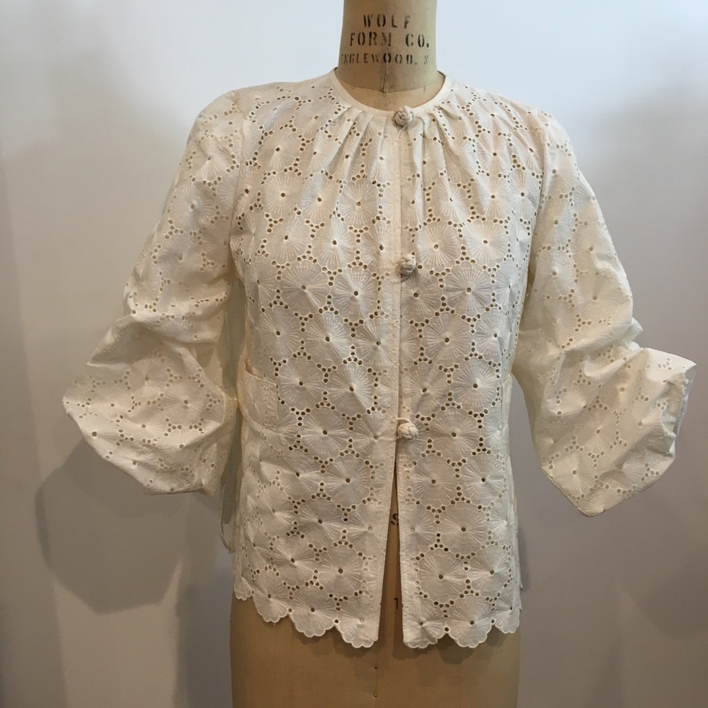 Michael Boris Eyelet Jacket/Blouse - image 1